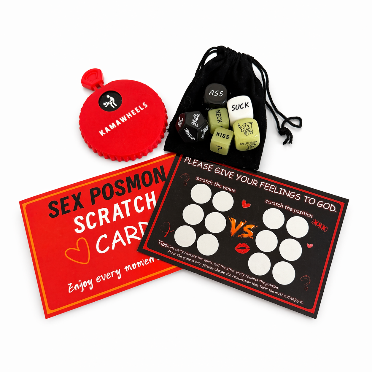 KAMAWHEELS 8-Piece Date Night Game Set