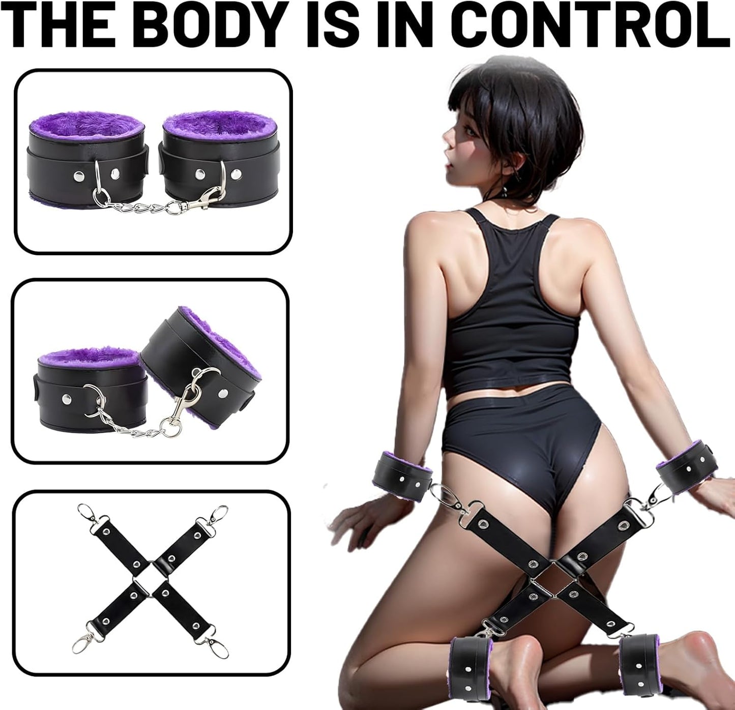 Kamawheels couples intimacy set – 11-piece romantic game & beginner bondage kit