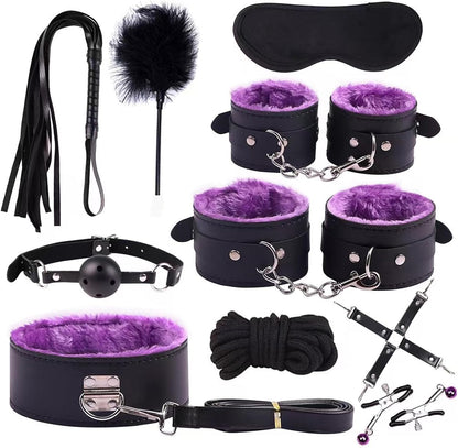 Kamawheels couples intimacy set – 11-piece romantic game & beginner bondage kit