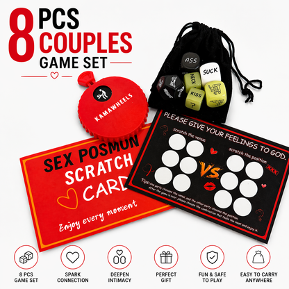 KAMAWHEELS 8-Piece Date Night Game Set