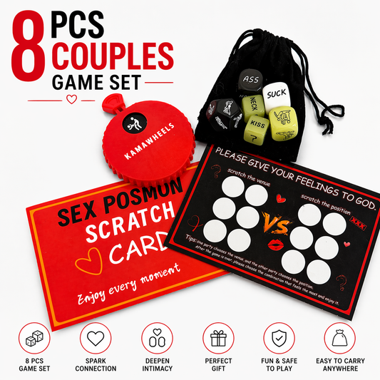 KAMAWHEELS 8-Piece Date Night Game Set